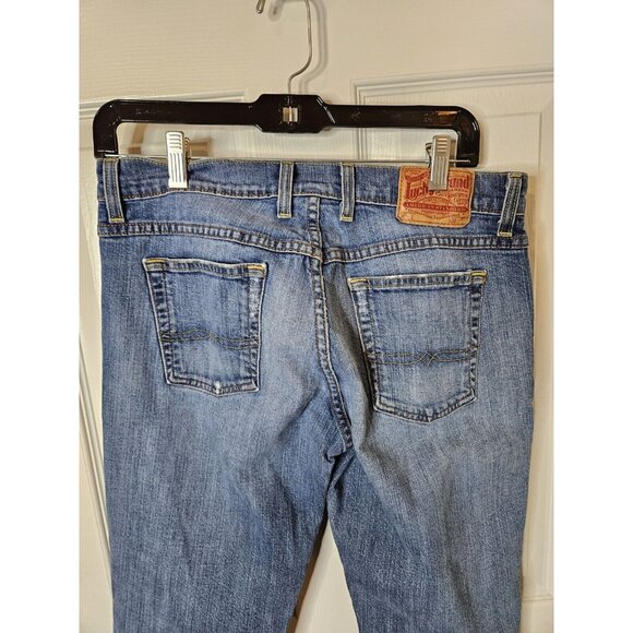 Lucky Brand Vtg Women's Mid Rise Crop Jeans Size 8/29 Blue USA Button Fly - Picture 7 of 10